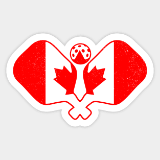 Pickleball Canada Flag Sticker